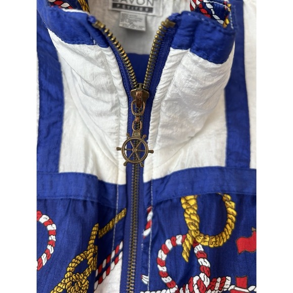 Size LP Windbreaker Set. Nautical Theme 1990S. Shoulder Pads, Casual. Part - Picture 4 of 12